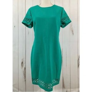 Teal Banana Republic Midi Dress